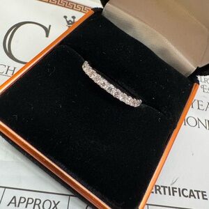 Dazzling 14k WG 3/4 Carat Diamond Wedding Band with Appraisal.